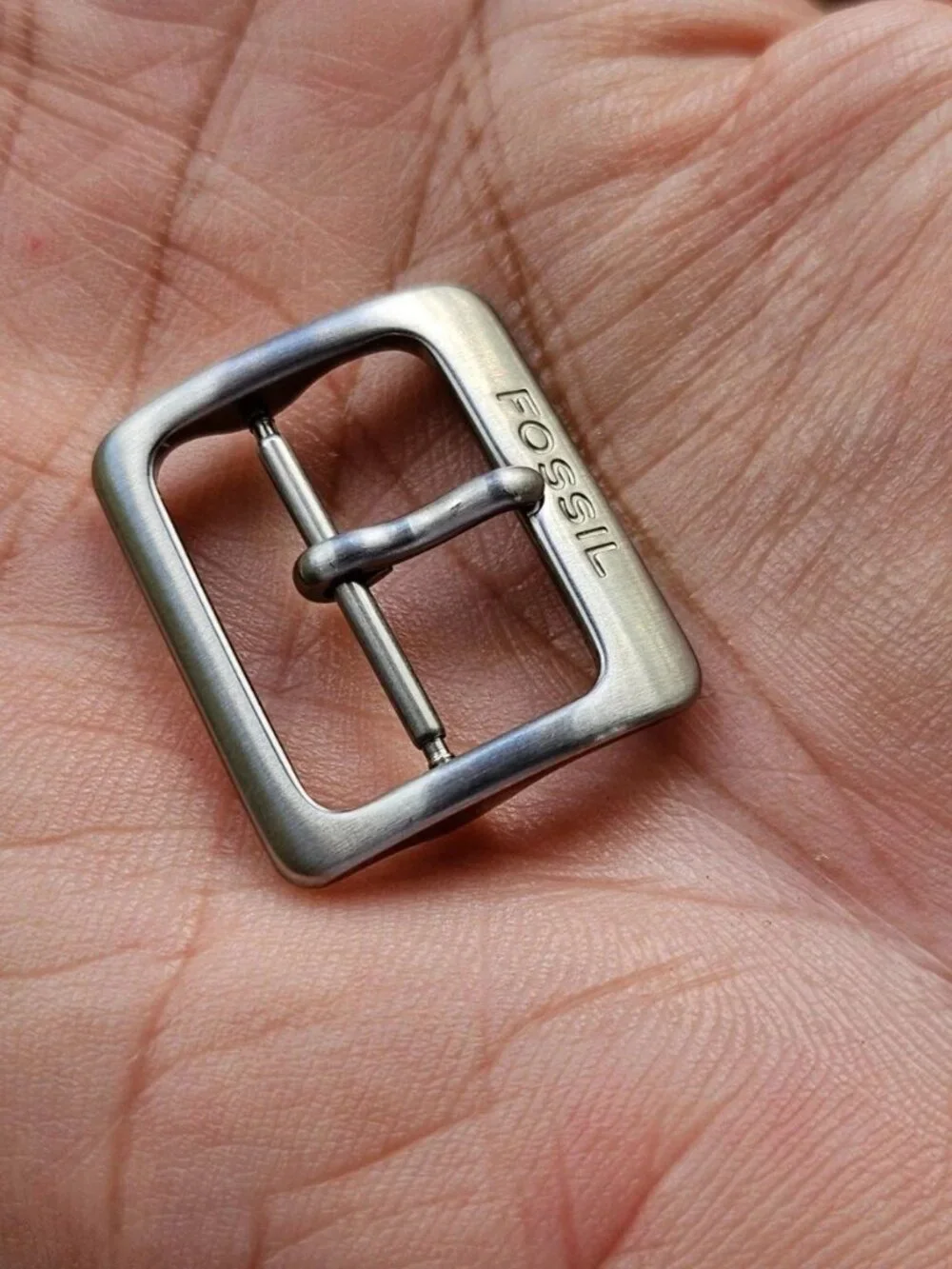 Fossil Strap Buckle Silver Tone Replacement Buckle for Watch Band Size